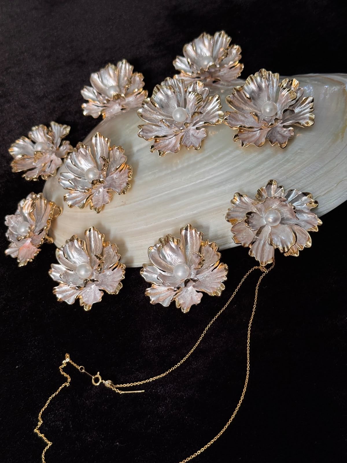 Real pearl Bruce set
