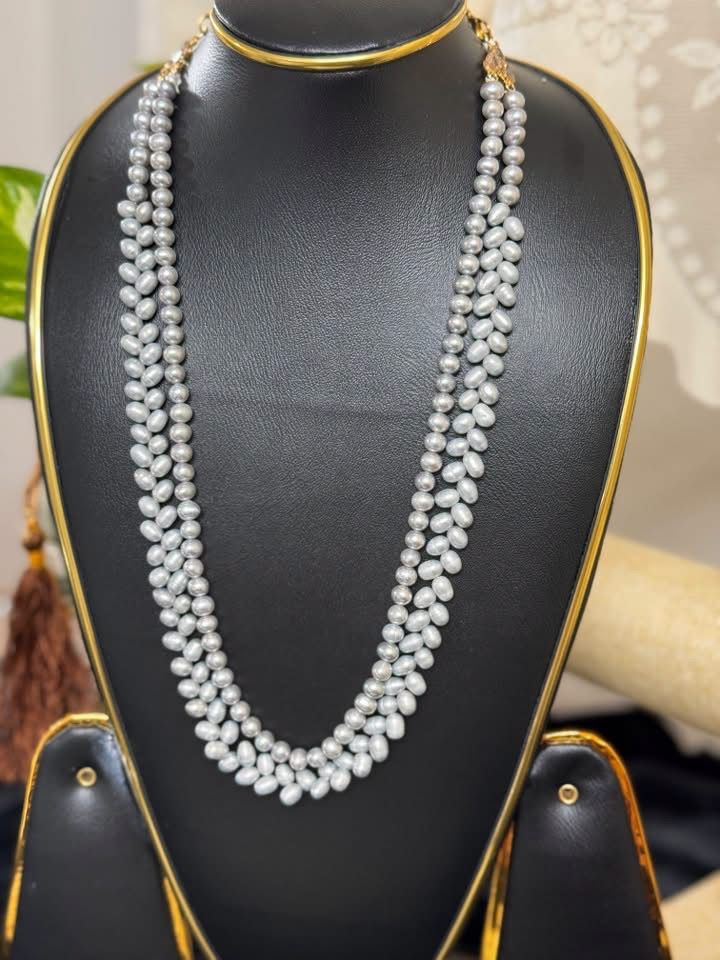 Real pearl necklace set 09